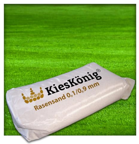25 kg Rasensand Gartensand Quarzsand Grassand Rasenpflege Wurzelaktivator Bodenverbesserung 0,1-0,9 mm