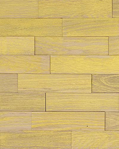 wodewa Revêtement Mural Bois 3D I Vintage Style 1m² Parement Bois Lambris Bois Plaquette de Parement Bois Intérieur Panneaux Muraux decoration murale interieur V012