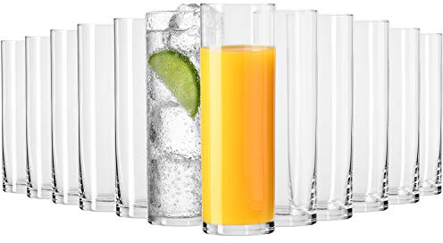 Krosno Bicchiere da Bevande Acqua | Set di 12 bicchieri | 200 ml | Collezione Pure | Ideale per la Casa, Ristorante Feste e Ricevimenti | Adatto alla Lavastoviglie