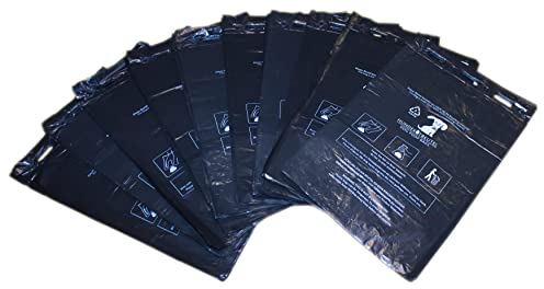 2000 Stück Hundekotbeutel (20 Blöcke á 100 Beutel), zum Aufhängen, schwarz in 21 x 31,5 cm + 3,5 cm Rand