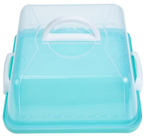 LIFKOME Portable Cake Carrier with Handle Transparent Plastic Cake Box with Lid for Transport Container Holder for Birthdays Bakeries Shops and Home Storage