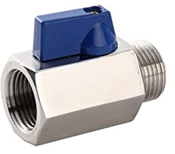 MGRAS 2-Wege-Mini-Kugelklammer Edelstahl 316 304 63 bar 1/81/4 3/81/2 3/4 Kugelhahn (Specification : 1/4, Thread Type : G)