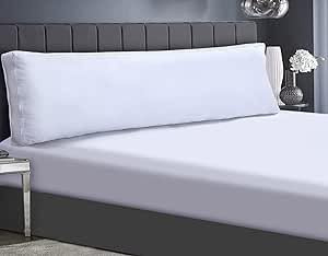 Ariyah Collections Airmax Bolster Pillow 3ft Single, 100% Virgin Hollowfiber Pregnancy Pillow For Women, Anti Allergy Side Sleeper Long Maternity Pillow, (White - 3ft)