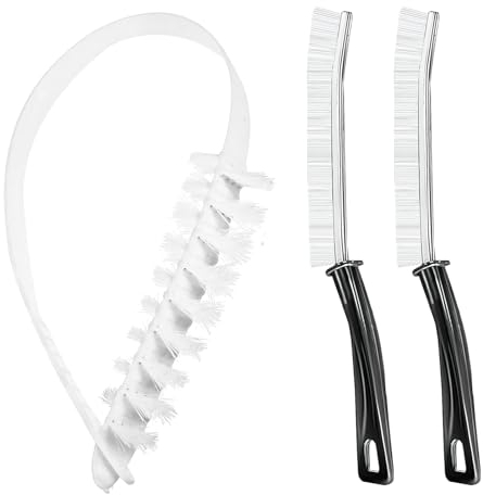 TAIHOBO 3 Pièces Brosse de Nettoyage pour Machine à Laver à Tambour, Brosse Joint Carrelage, Brosse de Nettoyage des Interstices, Brosse Nettoyage pour Climatiseur, Radiateur et Armoire Congélateur