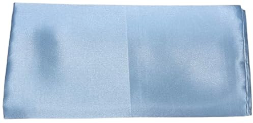 PuntoCasaStore TOVAGLIA di Raso 140 CM x 3 MT Decorazione per Banchetto Elegante Rettangolare Festivita' Interno Esterno Tavolo Giardino per Ogni Occasione (Celeste)
