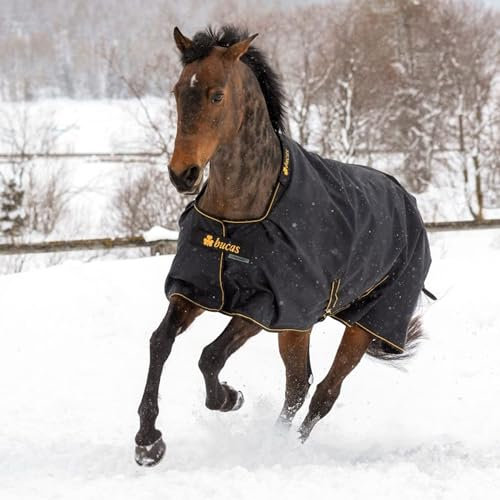 Bucas Irish Turnout Rain Regendecke 0grs - Pferd - Schutz - Decke - Schwarz - Einfarbig - Extra (300g), 150 (150g), Light (50g)