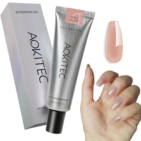 Aokitec 60g Poly Nail Gel, Nude