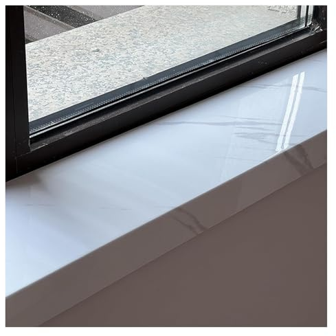 copertura del davanzale della finestra, Copridavanzale for finestra con finitura in piastrelle bianche, piastra di protezione for bordi di scale/finestre in stile marmo, rivestimento for davanzali di
