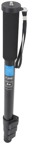 Monopiede per Fotocamera Professionale, Monopiede da Viaggio Telescopico Portatile in Lega di Alluminio da 145 Cm con Custodia per Videocamera DSLR, Portatile per Telefono