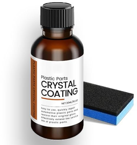 Crystal Coating Plastic Restoration, Car Plastic Plating Refurbishing Agent, Restorer Polish Parts for Automotive, Long Lasting Shine (1 PC)