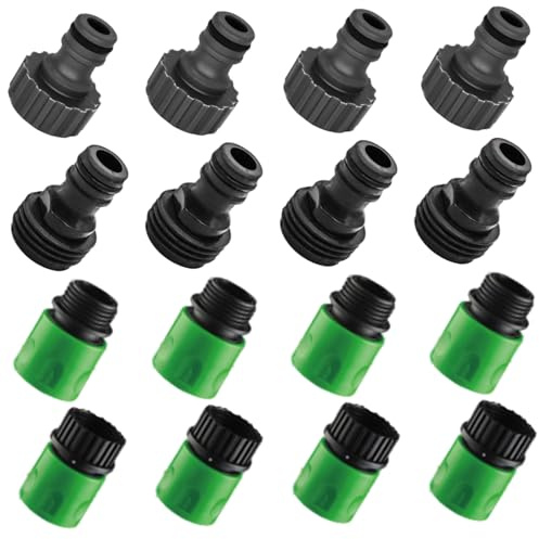 16 pz/set tubo rapido connessione raccordi tubo dell'acqua in plastica Quick Connect facile installazione a prova di perdite giardino per prato idraulico