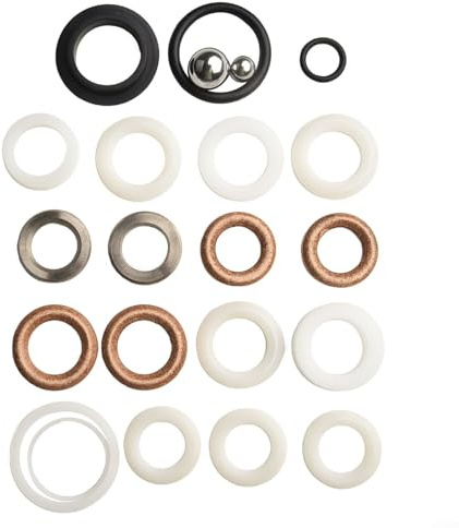 Volakebeing For 244194 Repair Packing Kit for Airless Sprayer, Replacement Parts Compatible with 390 395 490 495 595 Models, Stainless Steel & Silicone
