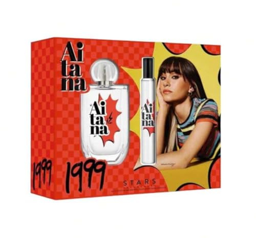 Aitana 1999 Stars Estuche de Perfume, 80 ml 10 ml Incluye Eau de Toilette y Miniatura, Fragancia Femenina