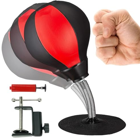 Fun Boxsack | Starker Saugnapf Trainingsball - Faustball Für Zwischendurch,Perfekt Für Zu Hause Im Home Office Büro Und