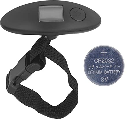 Balance numérique suspendue avec écran LCD, poignée ergonomique pour usage aéroportuaire et commercial – Capacité de 40 kg, balance de poids portable pour bagages pour mesurer le