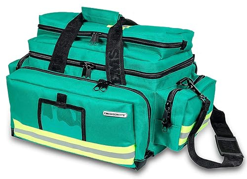 ELITE BAGS (Emergency's - Great Capacity Notfalltasche | grün | abnehmbarer Schultertragegurt