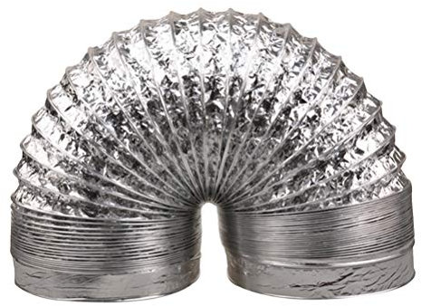 Cabilock Abluftschlauch 100mm 2m Flexschlauch Aluminiumfolie Flexibler Luftschlauch Temperaturbeständigkeit Doppelschicht Belüftung Für Klimaanlagen Wäschetrockner Dunstabzugshaube Zelttrockner