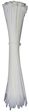 LPGLed | Fascette in nylon per cablaggio - confezione da 100 pezzi - maggiore tenuta - professionali - bianche (4x250mm)