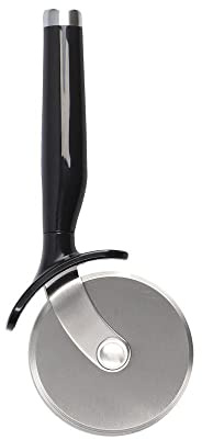 KitchenAid Pizza Wheel, Stainless Steel Pizza Cutter and Slicer – Onyx Black