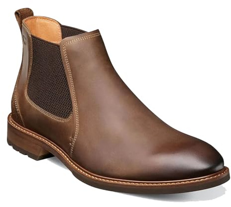 Florsheim Chalet Plain Toe Gore Boot Brown Crazy Horse 10.5 M (D)