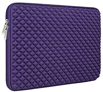 RAINYEAR 15.6 pollici Laptop Sleeve Custodia antiurto imbottita fodera soffice protettiva Custodia da trasporto compatibile con notebook da 15,6 pollici Computer Ultrabook Chromebook(Viola)