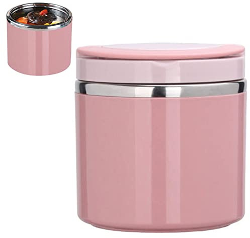 GIMOCOOL Termo de alimentos aislado, lonchera térmica de 33.3 onzas, contenedor de alimentos reutilizable de acero inoxidable con asa para comidas frías y calientes, recipientes de sopa a prueba de