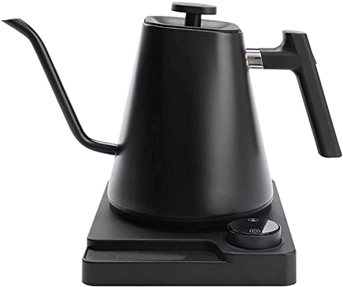 REJOON Hervidor eléctrico de Cuello de Cisne de 1200W con Control de Temperatura, Tetera de café con punzón Manual, Tetera de Agua eléctrica de 600mL, hervir con Apagado automático