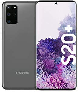 Samsung Galaxy S20 + (16.95 cm) 128 GB de memoria interna, 8 GB de RAM, SIM híbrida, Android [Versión Alemana] Gris (Reacondicionado)