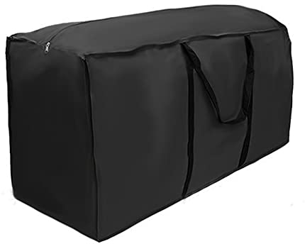 Alongen Aufbewahrungstasche Schutzhülle,Auflagen Aufbewahrungstasche,Oxford,Wasserabweisende Gartenpolster Aufbewahrung Tasche,Weihnachtsbaume Polsterauflagen Schutzhülle,mit Tragegriff(173x76x51cm)