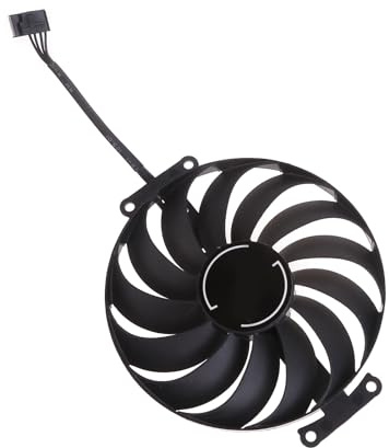aieibuy Ventilateur de Refroidissement 95mm 6 Broches T129215SU 0,5a 12V, Ventilateur de GPU pour 3050 3060 Phoenix ITX, Remplacement de Carte Graphique