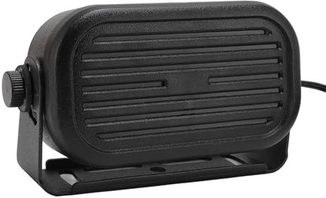 SP 35L 3,5-mm-Auto-Außenlautsprecher, Small-Außenlautsprecher mit Lautem und Klarem Klang, 14,76 Fuß Kabellänge, für CB-Radio-Amateurfunk-Scanner, Mobiler Transceiver