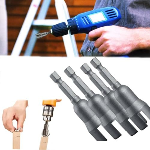 Flügelmutter-Schraubendreher-Set, Flügelmutter-Bohrer, Steckschlüssel-Werkzeug mit 6,35 mm (1/4 Zoll) Werkzeug für Panel-Sechskantschaftschrauben, Augenflügelmuttern, Bit, Flügelmuttern,