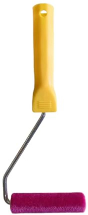 Rouleau de peinture multi-usages de 18 cm avec mousse haute densité et manche antidérapant | Accessoire idéal pour peindre murs, plafonds, mobilier, travaux artistiques structures extérieures sans