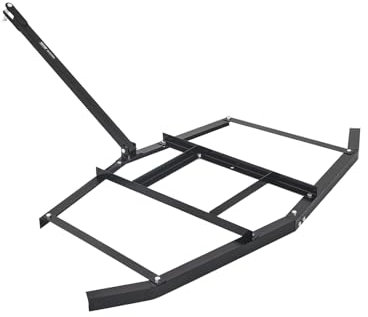 VEVOR Drag Harrow, 66 Width Tow Behind Drag Harrow, Q235 Steel Driveway Grader with Adjustable Bars & Pin Hitch, Support up to 50 lbs, Tractor Driveway Harrow for ATVs, UTVs, Garden Lawn Tractors