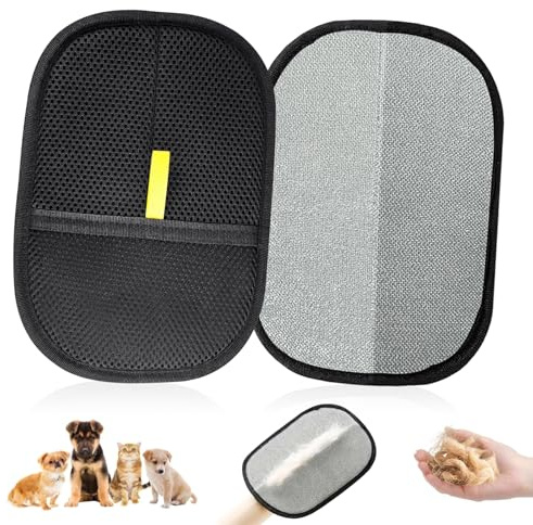 ZZRSYJ Gants d'épilation d'animaux, 2 Pièces Gant Poil Chat, Gant de toilettage Double Face, pour Lavage DémêLage Et Toilettage, Gant de toilettage Double Face,pour Canapé Meubles Tapis