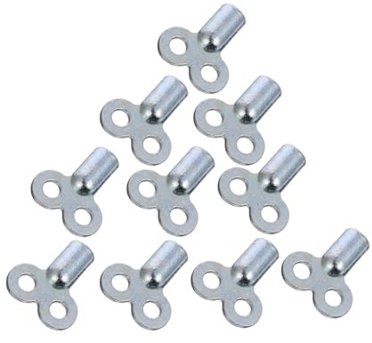 Gatuida 10 Pcs Zinc Alloy Radiator Bleeding Keys with Extended Square Socket for Plumbing Air Release, Radiator Valve Key Accessories for Home Heating Systems