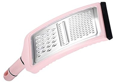 VERDANVERSE Rallador de Acero Inoxidable Multifunción para Cocina Cortador y Rallador de Verduras Herramienta Práctica y Fácil de Limpiar Color Rosa