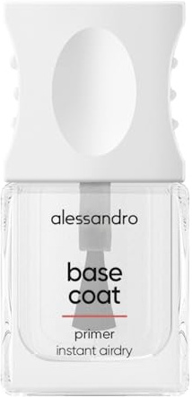 alessandro Base Coat - Schnelltrocknender Unterlack mit Kokosnussöl - Schützt vor Verfärbungen - Verlängert Haltbarkeit von Nagellack - Für glänzende, glatte Nägel - Vegan - 10ml