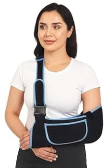 Maintien du Bras Echarpe de Bras réglable Support en mesh doux et respirant Attelle Bras pour Blessures Attelle Epaule Echarpe de Soutien pour Bras Droit Gauche