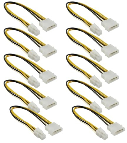 Wsdsgz Alimentación de 4 pines a CPU moderna flexible para placa base, requisito de energía para accesorios de placa base, cable de compatibilidad de fuente de alimentación de PC