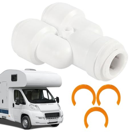Générique Raccordo di Scarico per Campeggio - Raccordo Universale per Tubo da 12,7 mm, Gomito Universale per Tubo 'Acqua da Campeggio | destinato alla connessione al di Presa