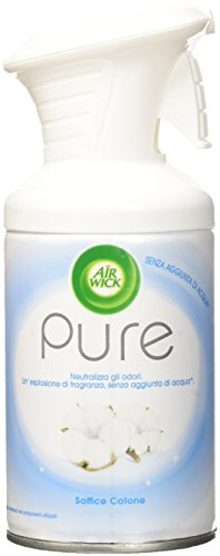 Air Wick 3060007 Pure Spray, mjuk bomull, 6 x 250 ml parti, totalt: 1,5 l