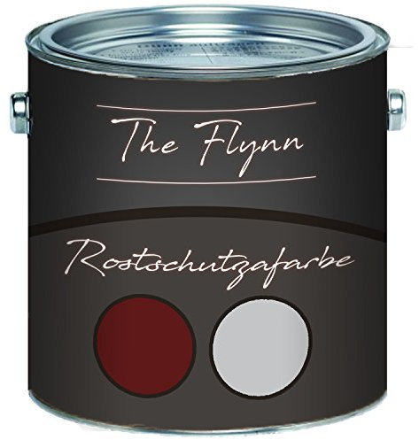 The Flynn - Imprimación de protección contra el óxido y la corrosión, resistente a la intemperie para metal (1 L, marrón rojo)