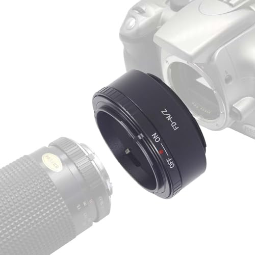 FD-Niko Z Objektivadapter Adapterring,für Canon FD/FLObjektiv Kompatibel für Nikon Z 7 und für Nikon Z 6 Spiegellose Vollformatkamera,FD to Niko Z Lens Adapter