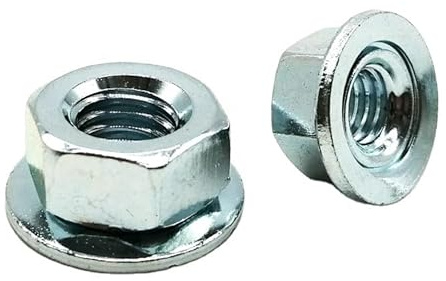 Edelstahl Kombimutter mit beweglicher Unterlegscheibe M3 M4 M5 M6 M8 M10 Flansch- Bundmutter (1 5 10 25 100 Stück) (25, M6)