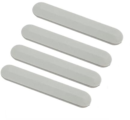 JINTAI Removable tape Rubber Foot FEET for HP Pavilion 14-CE TPN-Q207 (4.3cm*0.8cm*0.1cm) Bottom Cover Rubber Non-Slip Bumper Feet Pad 4PCS argenteo