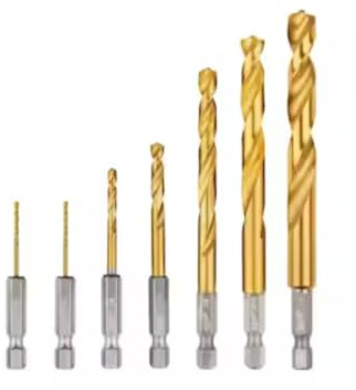 MILWAUKEE Shockwave TIN 7PC Drill BIT Set (48-89-4637)