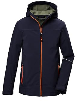 killtec Softshelljacka/utomhusjacka med huva KOW 366 BYS SFTSHLL JCKT, mörk marinblå, 128, 42161-000