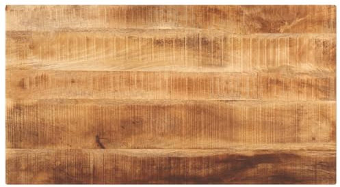 vidaXL Tischplatte 120x60x2,5 cm Rechteckig Raues Massivholz Mango