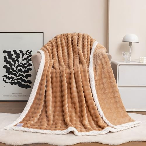XIEMINLE Flauschige Samtdecke, große Fleecedecke, weiche Decke für Sessel, Couch, Schlafzimmer, warme Flanelldecke, Bettüberwurf, vielseitige Decke, passend für alle Jahreszeiten (130 x 150 cm,